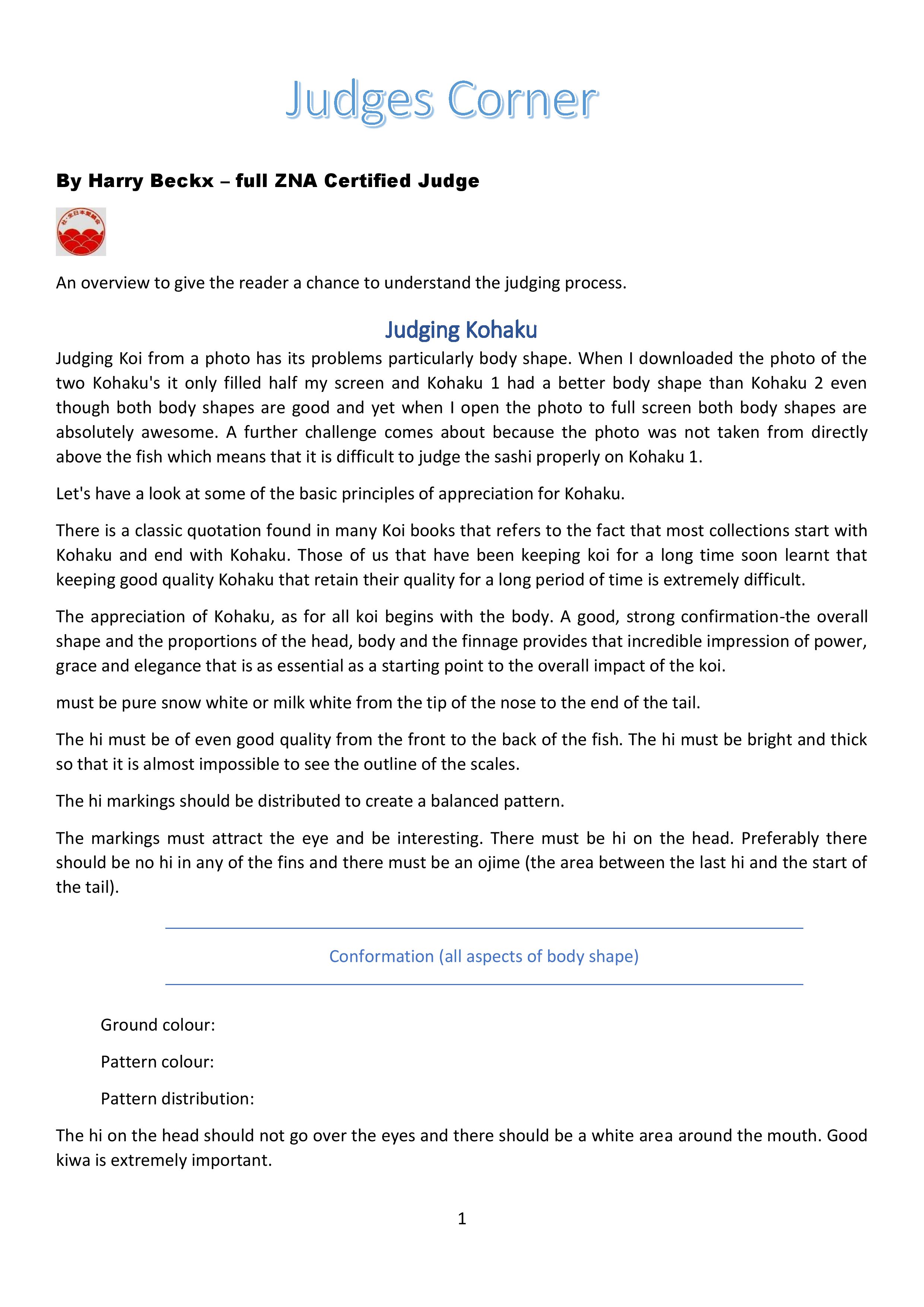 Judges Corner Kohaku_1